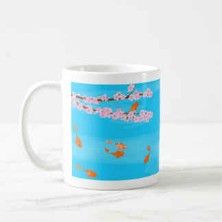 Koi und Kirschblüte-Tasse Tasse