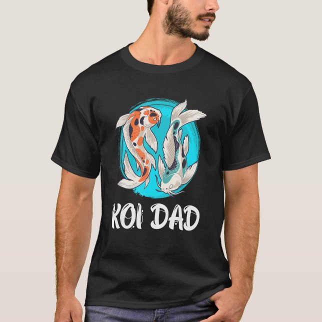 Koi Vater Koi Pond Fish Pond 1 T-Shirt (Vorderseite)