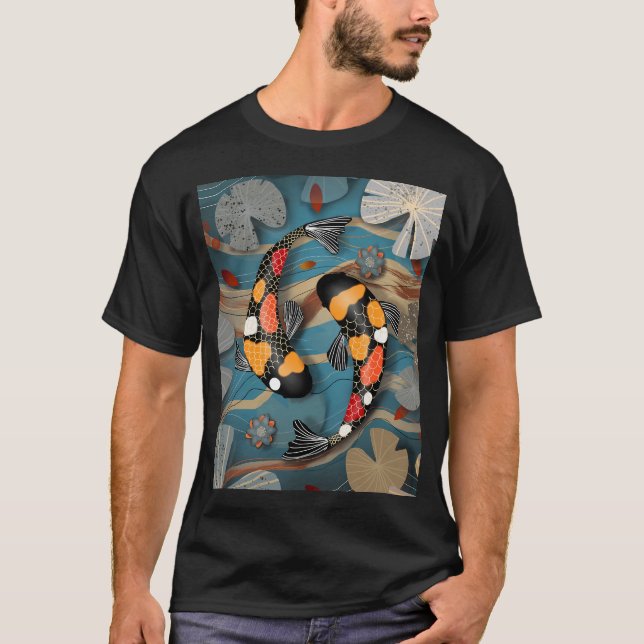 Koi-Wassergarten T-Shirt (Vorderseite)