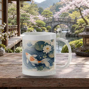 Koi-Wellen-Japan-Tassen-Motiv Kaffeetasse