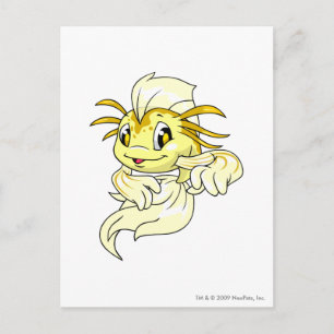 Koi Yellow Postkarte