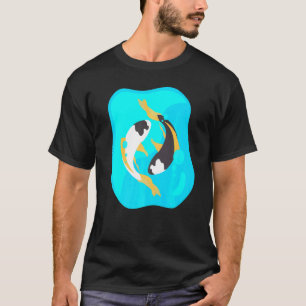 Koi Yin und Yang Fisch T-Shirt