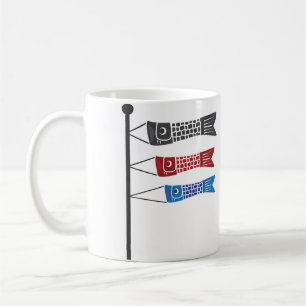Koinobori oder Karp-Wimpel Kaffeetasse
