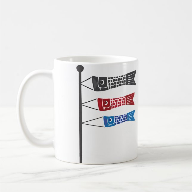 Koinobori oder Karp-Wimpel Kaffeetasse (Links)