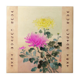 Koitsu Tsuchiya Chrysanthemum japanische Blume art Fliese