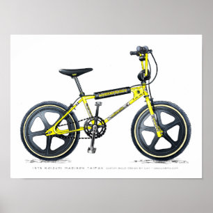 Koizumi Madison Taipan LixBMX Vintage BMX Skizze Poster