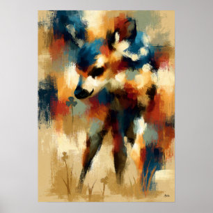 Kojika Little Blossom Süße Baby Rehkitz Kawaii Kun Poster