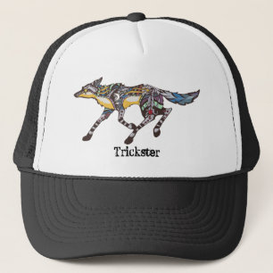 Kojote der Trickster-Hut Truckerkappe