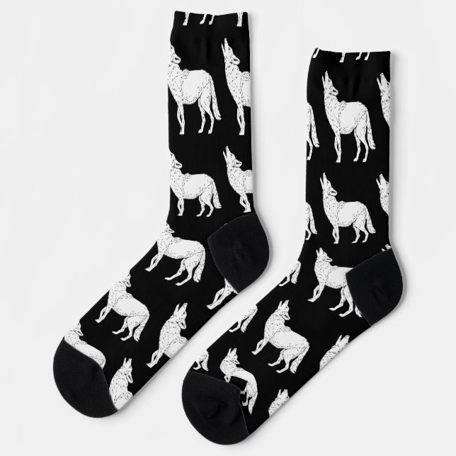 Kojote Heulender_Thunder_Cove Socken (Linkes Detail)