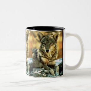Kojote, Tier-Liebhaber-Geschenke Zweifarbige Tasse