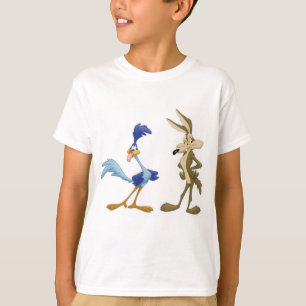Kojote und Runner-Vogel T-Shirt