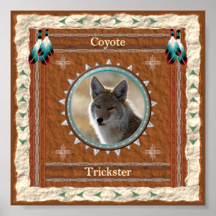 Kojoten-Trickster-Energie Poster