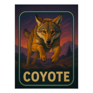 Kojotenposter Poster