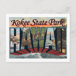 Kokee Staat Park, Hawaii - Große Briefszenen Postkarte