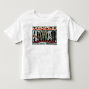 Kokee Staats-Park, Hawaii - große Buchstabe-Szene Kleinkind T-shirt