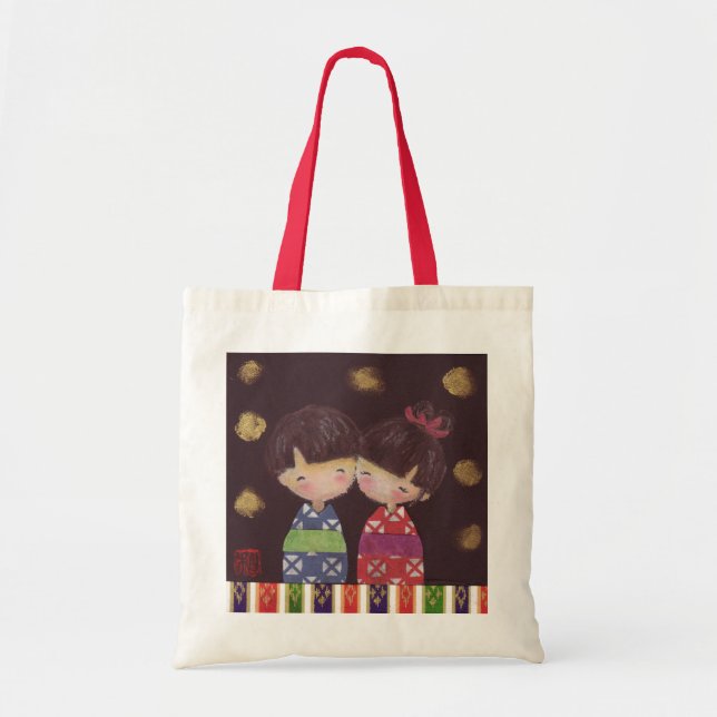 Kokeshi 夫 婦 tragetasche (Vorne)