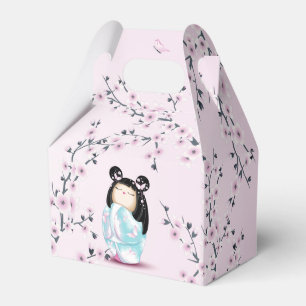 Kokeshi Doll Cherry Blüten Geschenkschachtel
