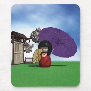 Kokeshi Doll Mousepad