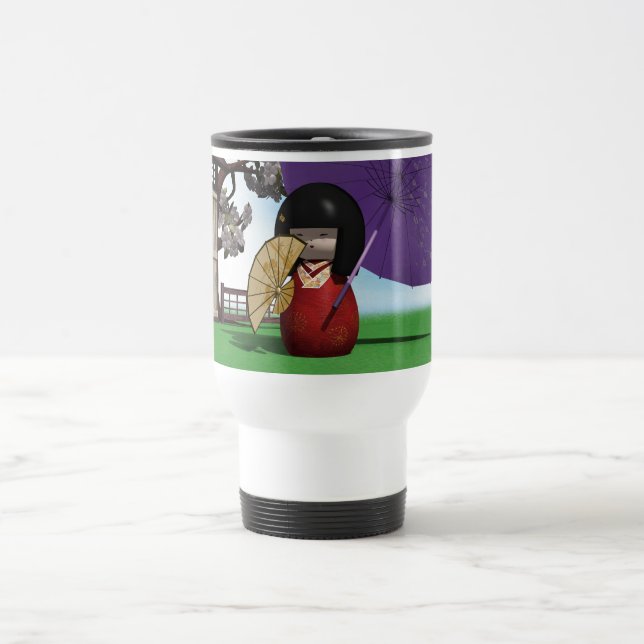 Kokeshi Doll Reisebecher (Mittel)