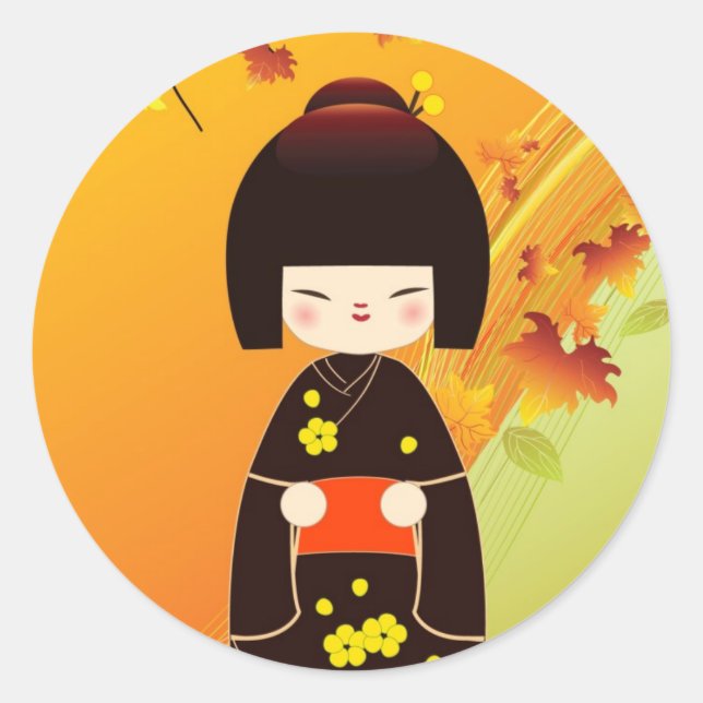 Kokeshi doll sticker (Vorderseite)