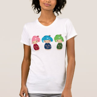 Kokeshi Dreiergruppen T-Shirt