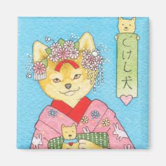 Kokeshi Inu-Magnet Magnet