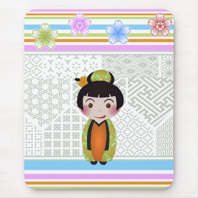 Kokeshi noshi mousepad (Vorne)
