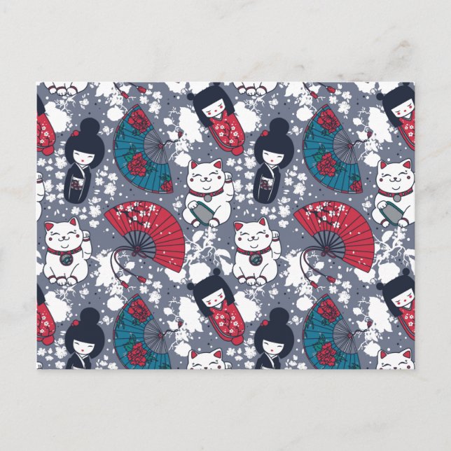 Kokeshi Postkarte (Vorderseite)