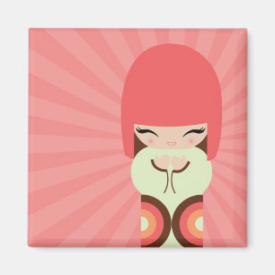 Kokeshi-Puppe Magnet