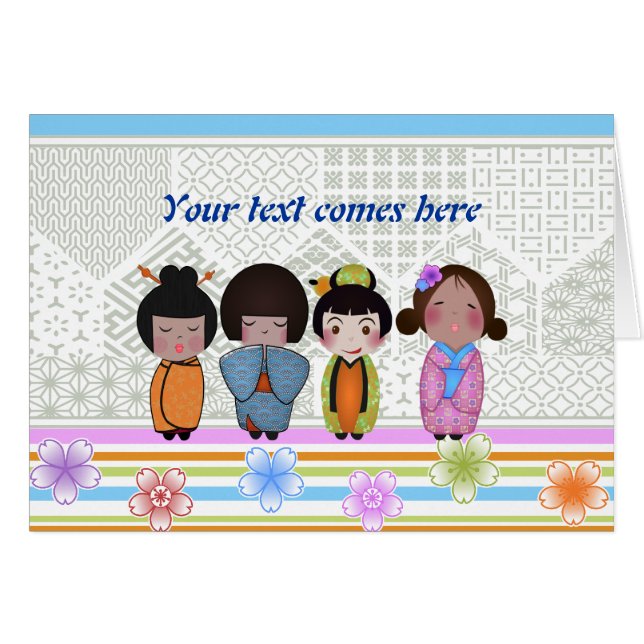 Kokeshi-Puppen (Vorderseite (Horizontal))