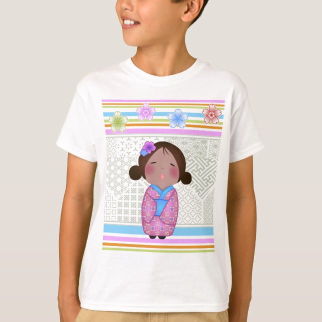Kokeshi-Sakura T-Shirt (Vorderseite)