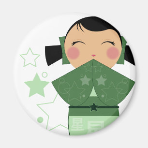 Kokeshi Stern-Magnet Magnet