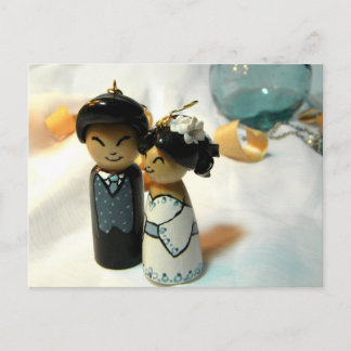 Kokeshi Wedding I Postkarte