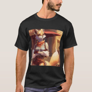 Kokett Anthro Furry Fox Girl CasualClothing Dapple T-Shirt