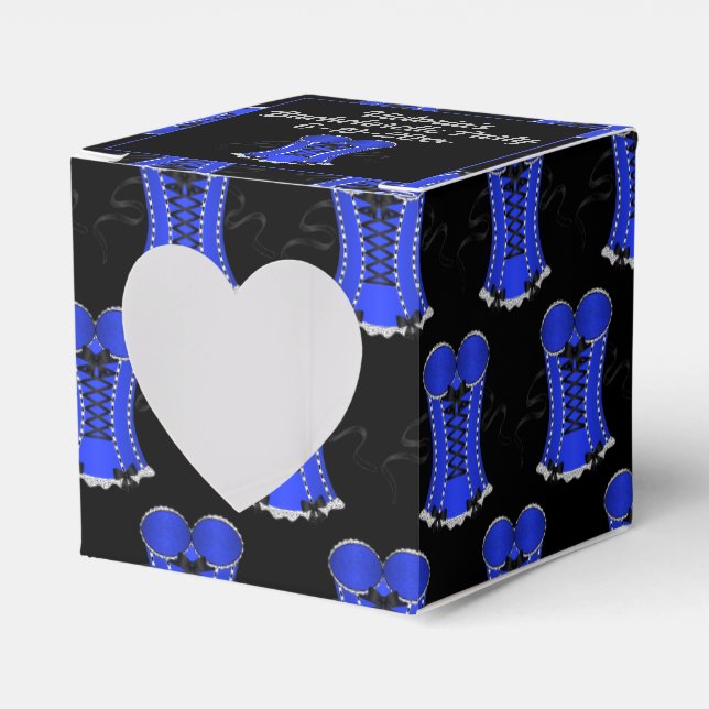Kokett Blue Corset Heart Geschenkschachtel (Vorderseite)