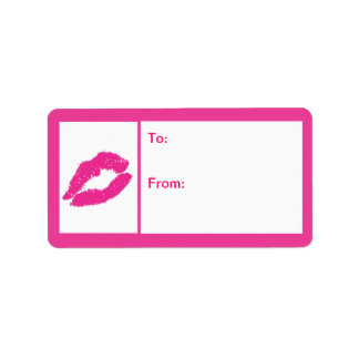 Kokett Kiss Adressaufkleber