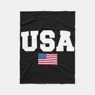 Kokette amerikanische Flagge 4. Juli Unabhängigkei Fleecedecke