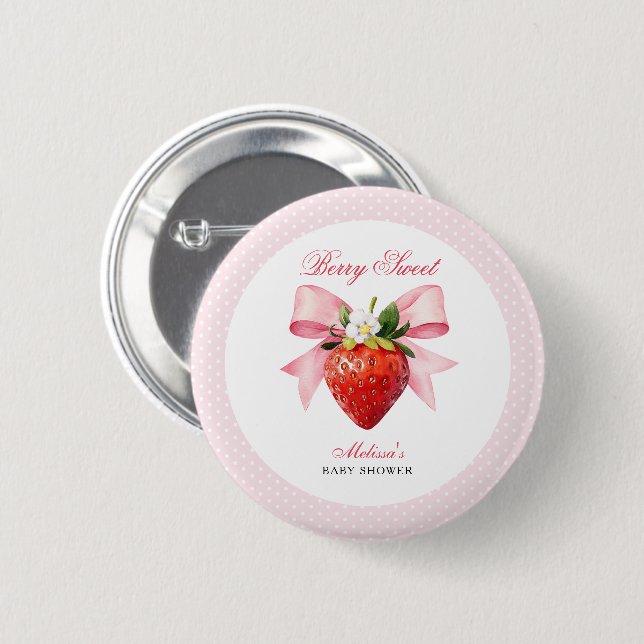 Kokette Berry Sweet Babyparty Button (Vorne & Hinten)