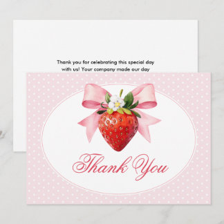 Kokette Berry Sweet Babyparty Dankeskarte
