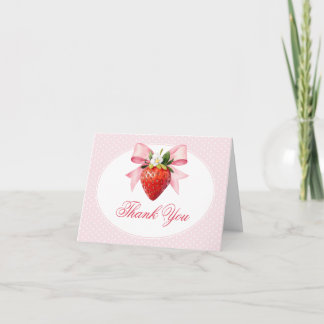 Kokette Berry Sweet Babyparty Dankeskarte