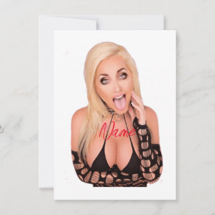 Kokette blonde Thunder_Cove Einladung