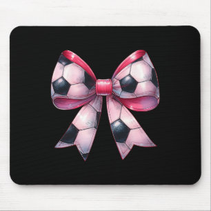 Kokette-Bogen-Fußballspieler-Geschenk zum Mutterta Mousepad