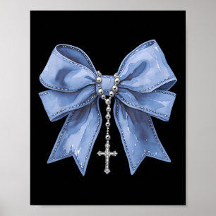 Kokette Bogen-Halskette Jesus Kreuz Christlich Rel Poster