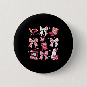 Kokette Bogen Sonographer Valentinstag Ultraschall Button