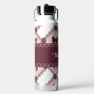 Kokette Burgunder-Schleife Trinkflasche