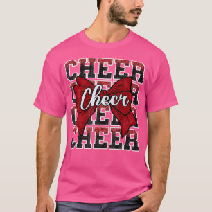 Kokette Cheer-Schleife Lustiger Sport Cheerleader T-Shirt