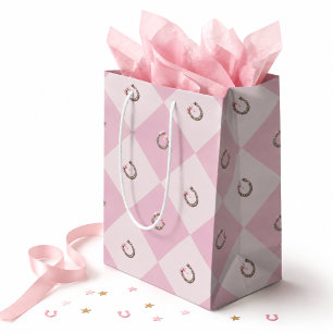 Kokette Cowgirl Glückshufeisen Mittlere Geschenktüte