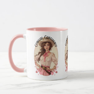 Kokette Cowgirl Western Mode Portrait Tasse