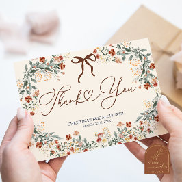 Kokette-Fall-in-Love-Braut-Thank-You-Karte Dankeskarte