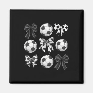 Kokette Fußballschleifen Spieltags-Fußballmama-Mut Magnet